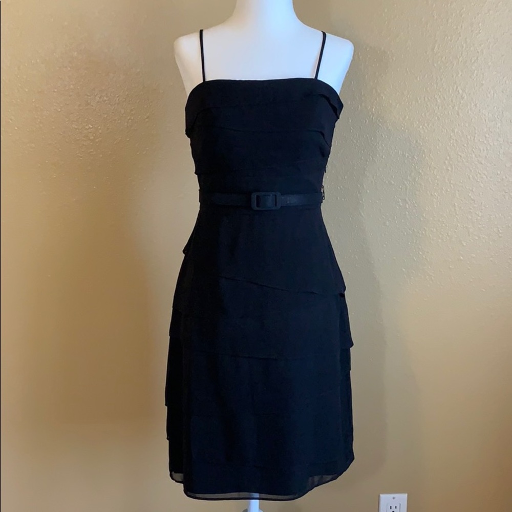 White House Black Market Black Tier Dress